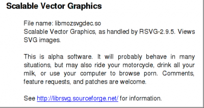 Screenshot vom SVG-Plugin-Text