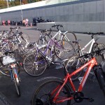 Veloständer beim neuen Westside-Zentrum